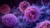 Microscopic macro view of pancreatic cancer cells showing abnormal cell structure irregular nuclei aggressive growth inside glandular tissue dark medical background